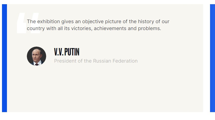 Review of "Russia- My History" park project by Vladimir Putin